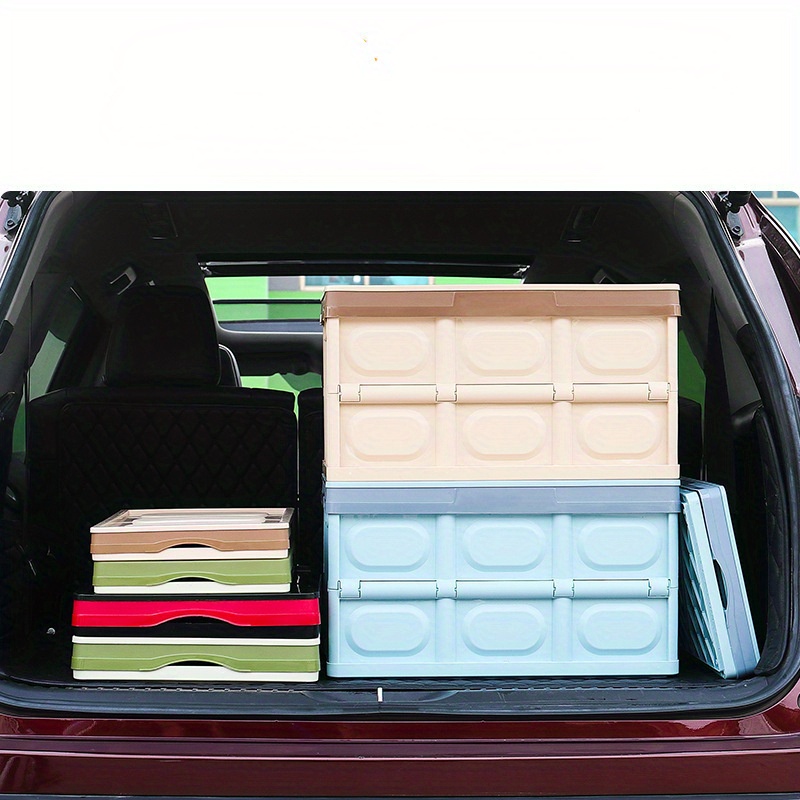 1pc Auto Faltbare Aufbewahrungsbox, Auto Kofferraum Organizer,  Mehrzweck-Kunststoff-Aufbewahrungsbox, Auto Innenraum Zubehör