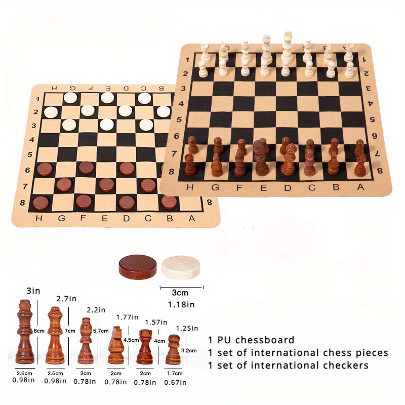 Folding Wooden Shogi Japanese Chess Game Set - 12.7