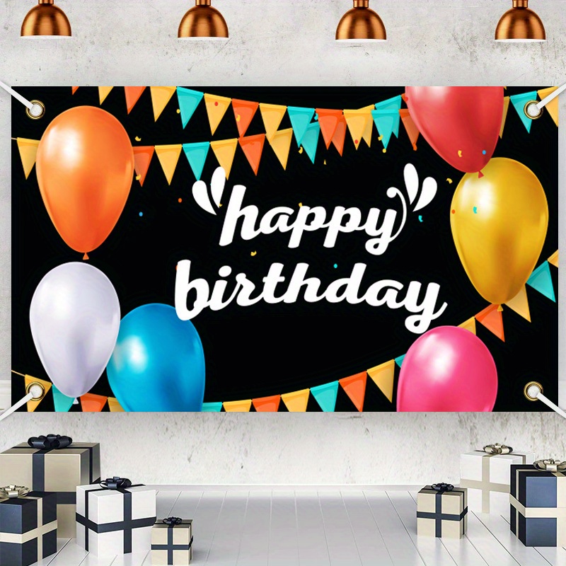 2 Pezzi Happy Birthday Bandiera Colorati Buon Compleanno Bunting