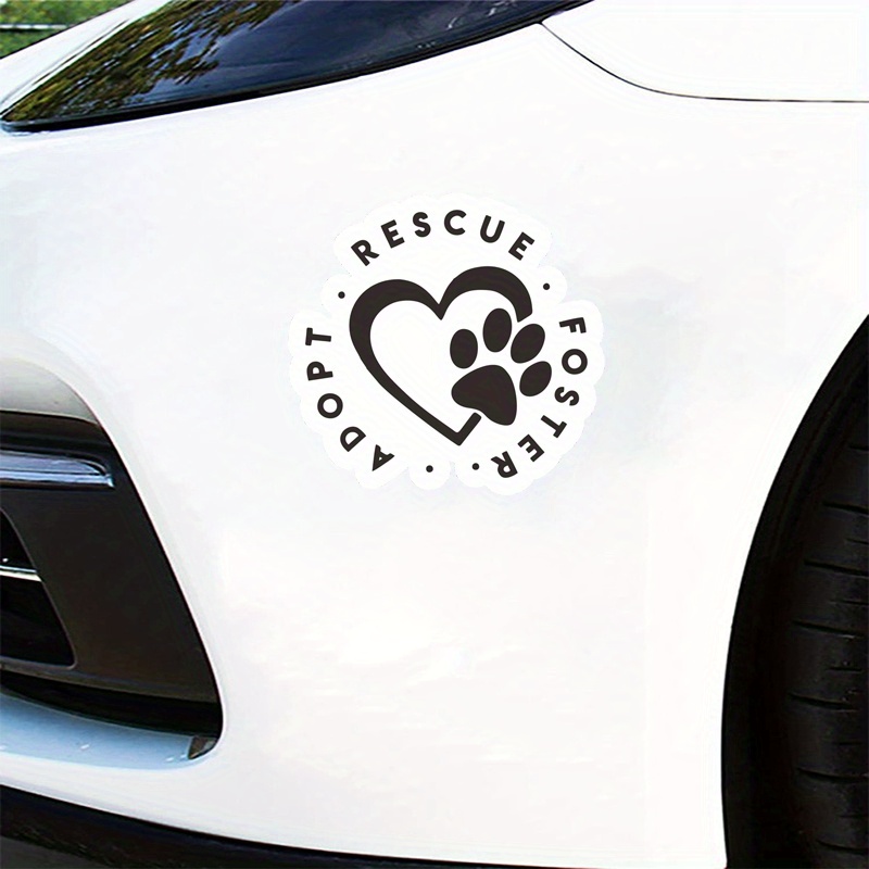 

Adopt Rescue Foster Decal Vinyl Sticker For Auto Car Truck Wall Laptop