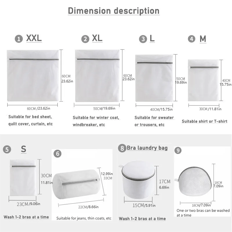 Mesh Laundry Bag Coarse/fine Delicates Washing Machines Temu New Zealand