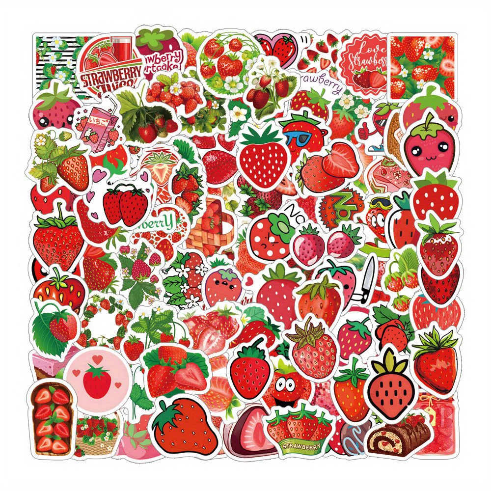 Waterproof Aesthetic Sticker - Red Berry