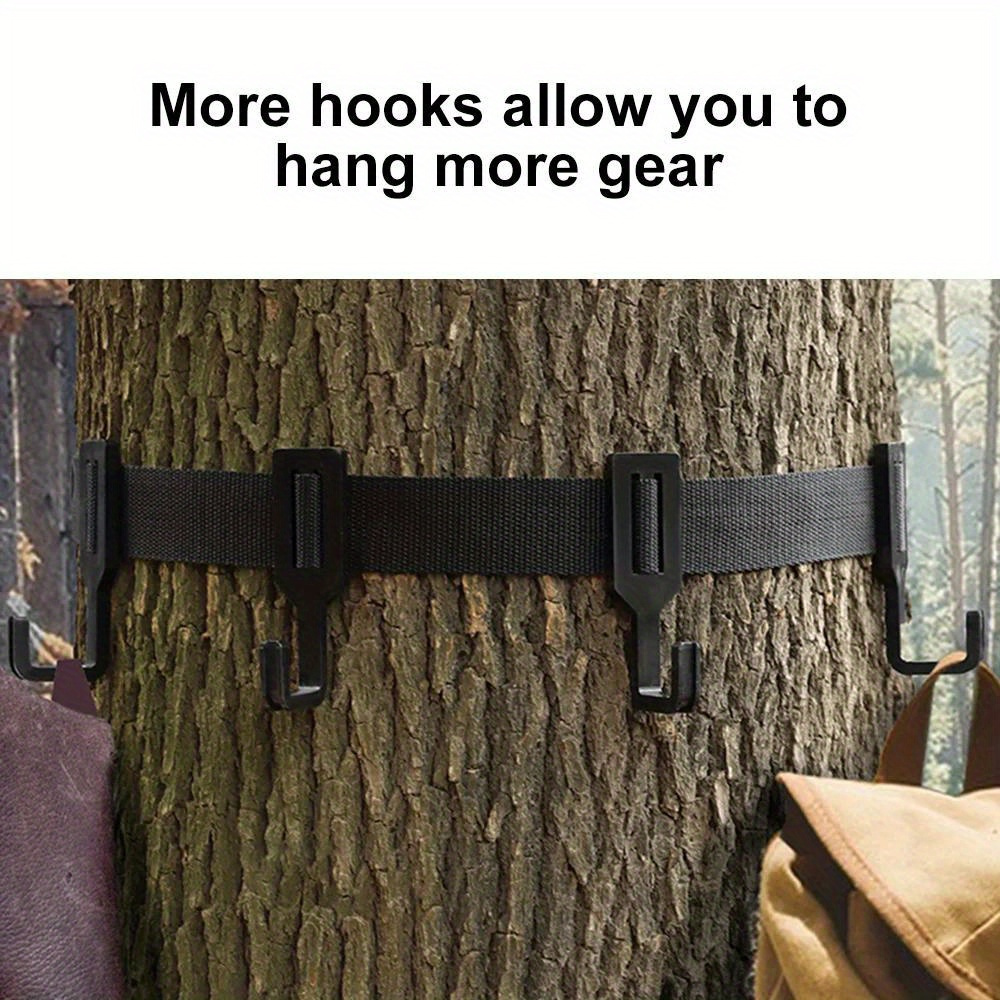 Durable Treestand Strap Gear Hangers 5 Hooks Hunting Outdoor - Temu