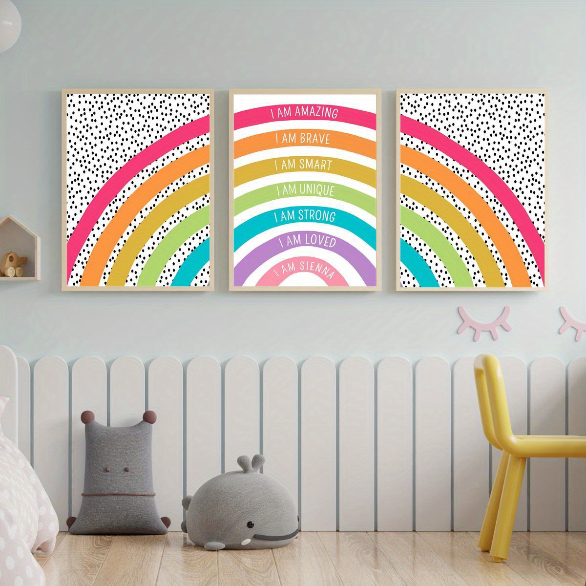Retro Rainbow Room Decorating Kit, 12ct
