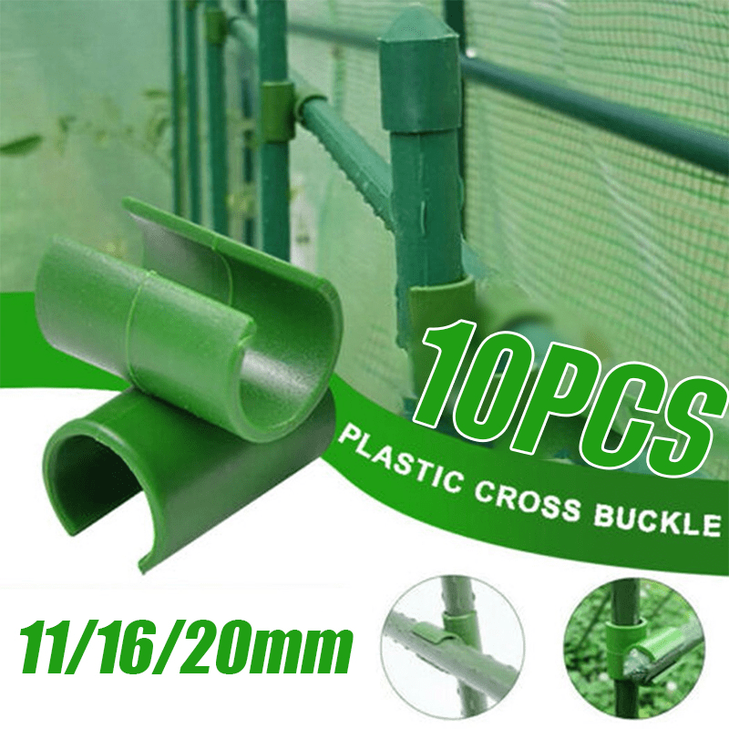 

10pcs, Plant Support Fixed Cross Clip Gardening Plant Grafting Stakes Connector Clip Suitable For Plant Stakes 11/16/20mm