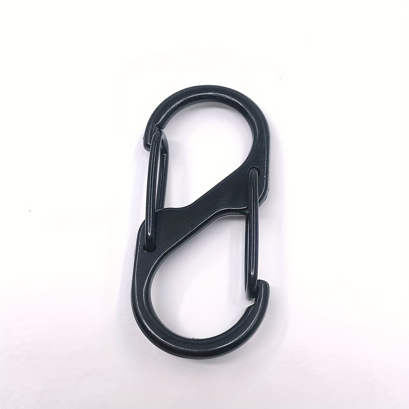 1/5/10pcs Alloy Spring Hook For Outdoor Hiking Camping, S-shape Snap Hook  Zinc Alloy Buckle Keychain Keyring