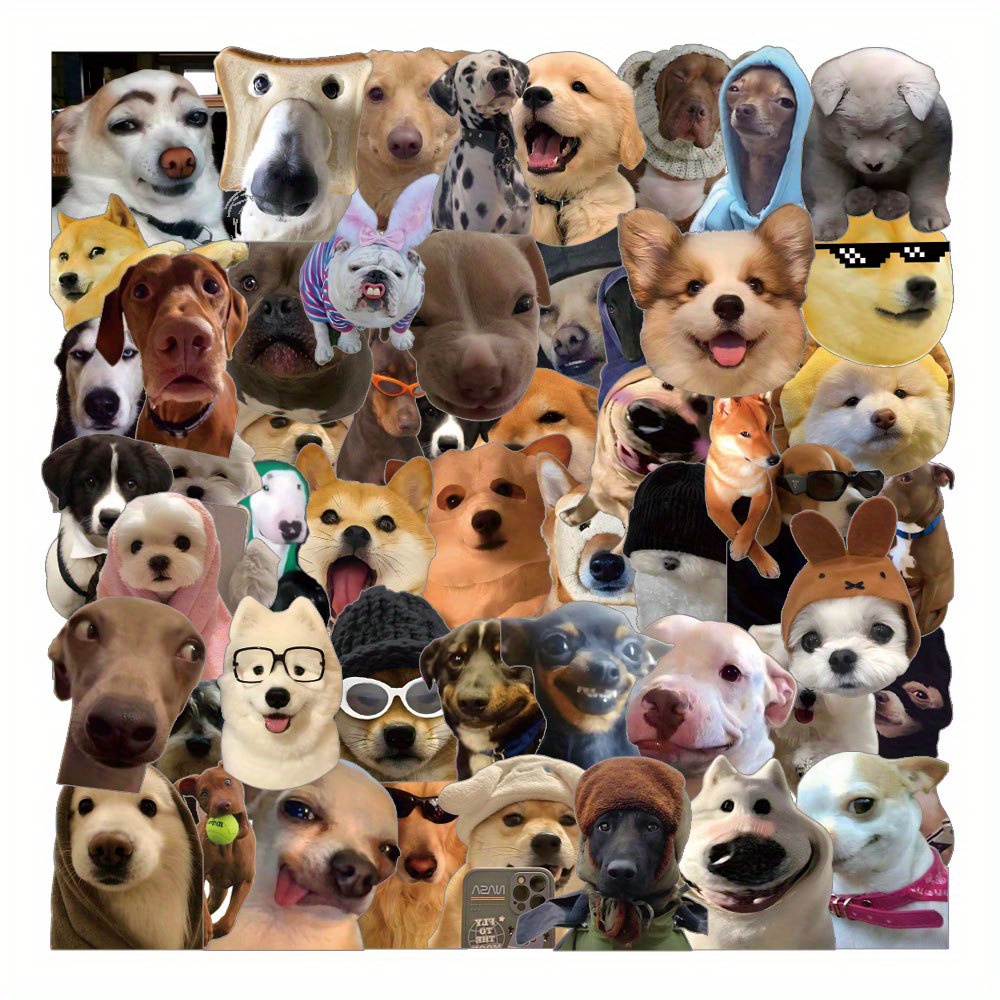 100pcs Cartoon Dog Stickers for Water Bottles Vinyl Waterproof Cute Dogs Stickers for Kids Teens Many Kinds of The Dog Stickers Decals for Dog