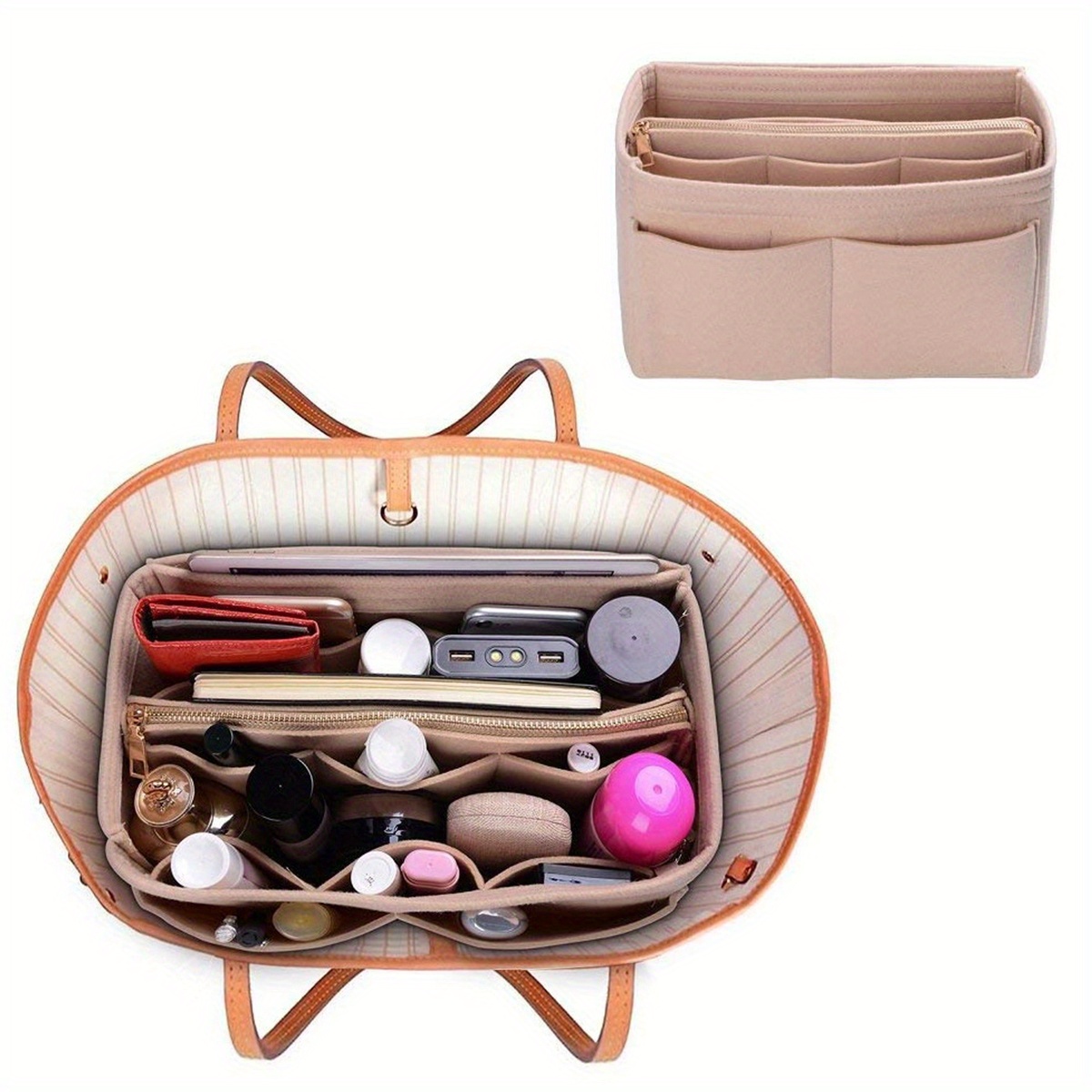 Collapsible discount purse organizer