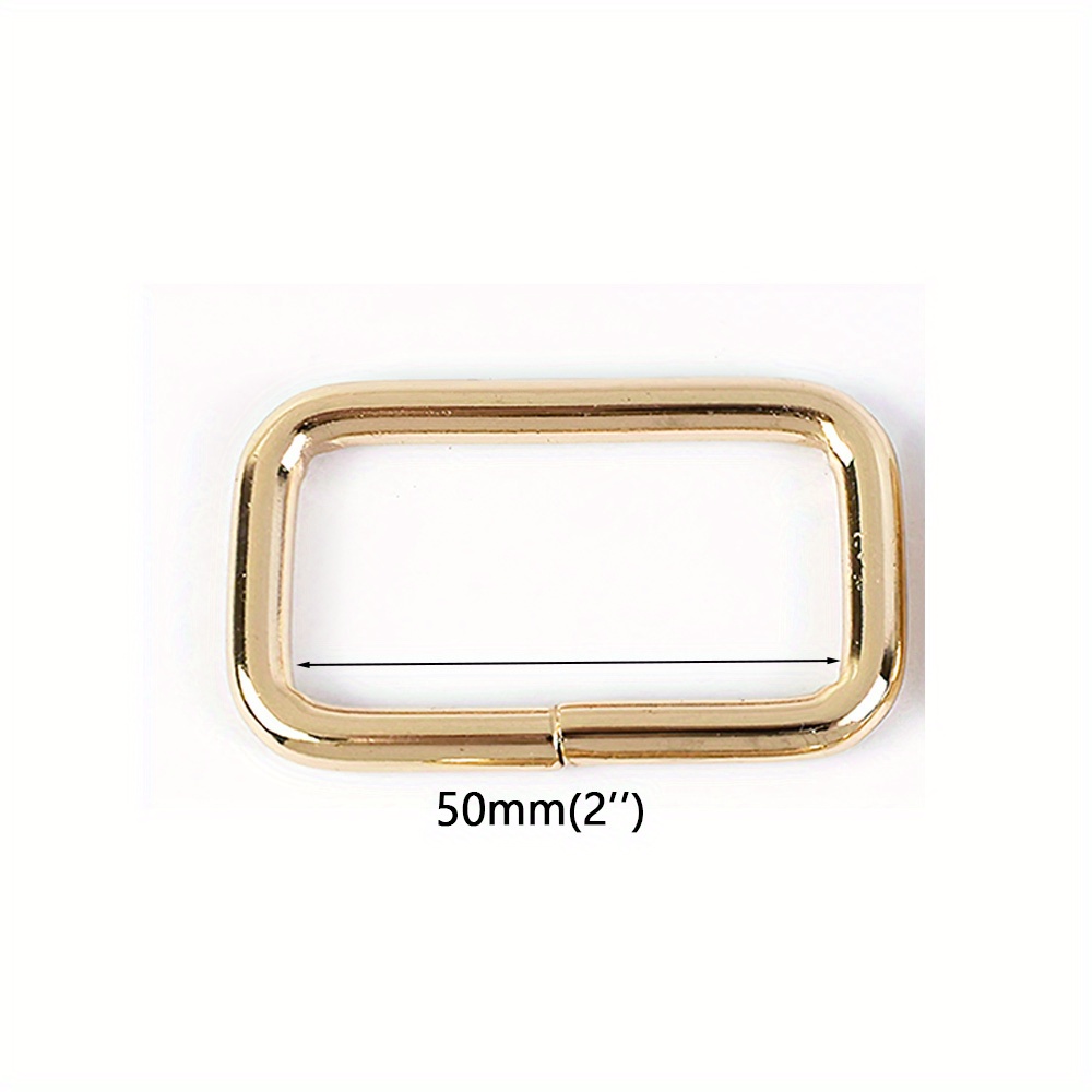 Rectangle Double Loop Purse Strap Slider Metal Connector Buckle Adjuster  Keeper Ring 16 20 26 32 38 Mm Belt Webbing Hardware Wholesale Bulk 