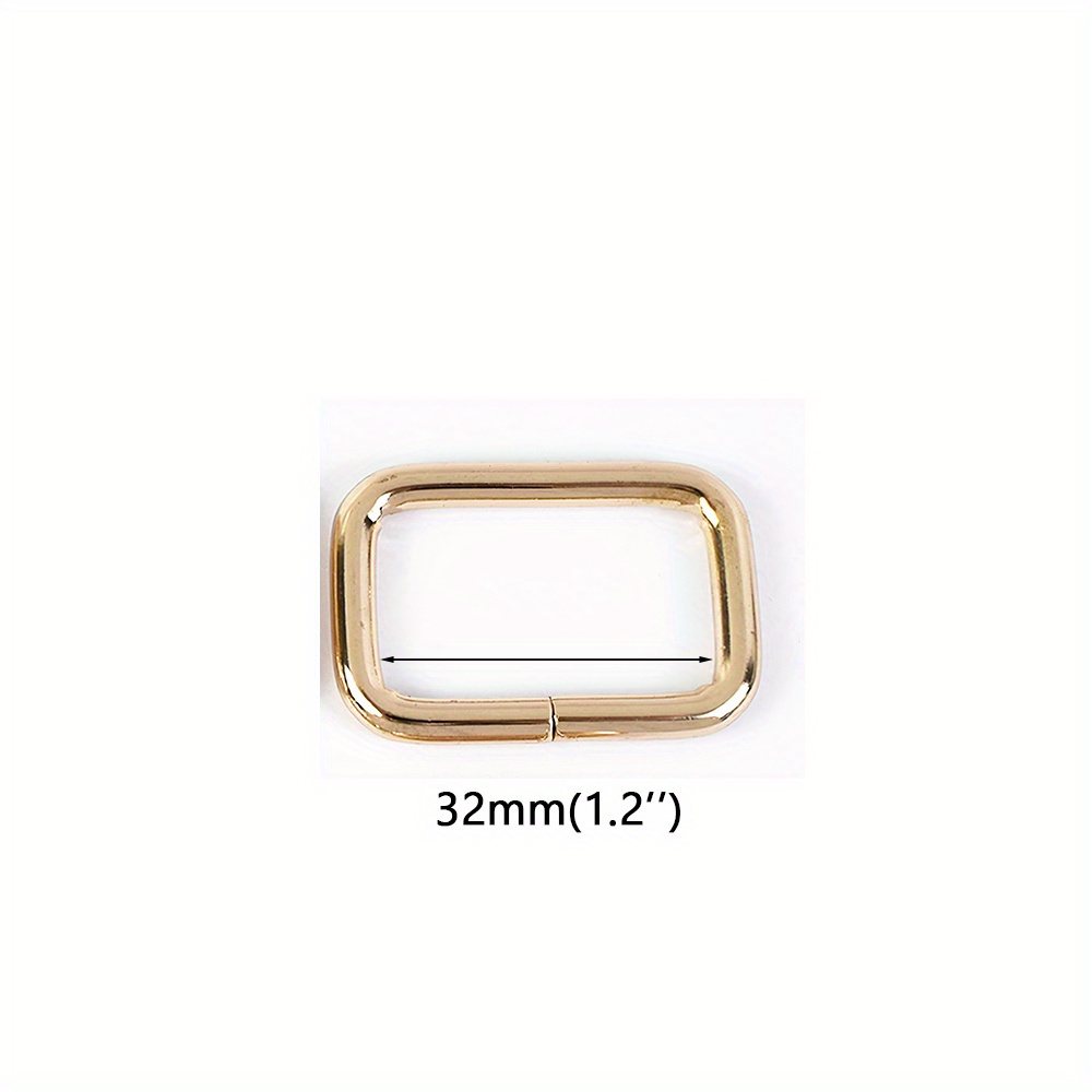 20-35mm Bronze D Ring Slide Adjustable Buckle Loop,metal D Rings Belt Strap  Buckles,d Bag Clasp Handbag Hardware Leather Finding Webbing DIY 