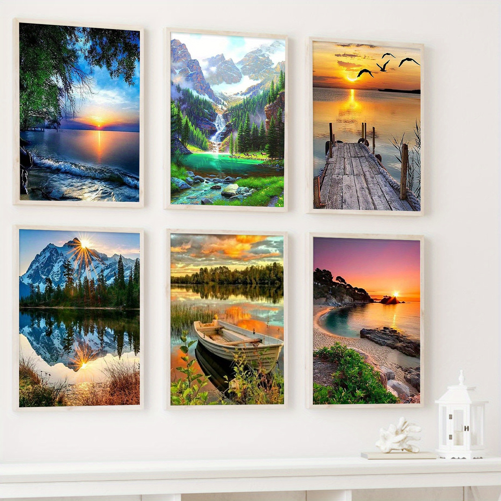 Lake Reflection Paint By Number For Adults Without Frame Diy - Temu