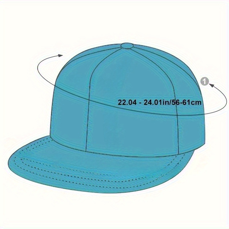 Unisex Flat Bill Baseball Cap for Outdoor Fishing