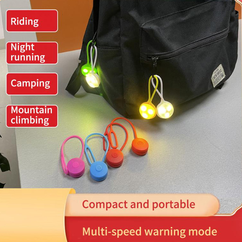 

1pc Backpack Hanging Light, Silicone Small Warning Led Light For Night Running Walking Jogging
