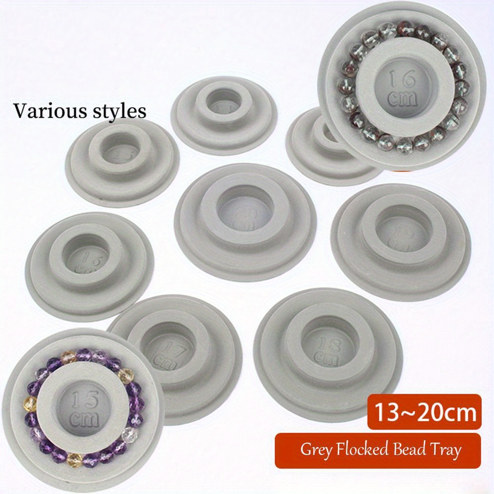 1Pcs Gray Flocked Bead Board For DIY Bracelet Necklace Beading Jewelry  Making Organizer Tray Design Craft Measuring Tool Accessories