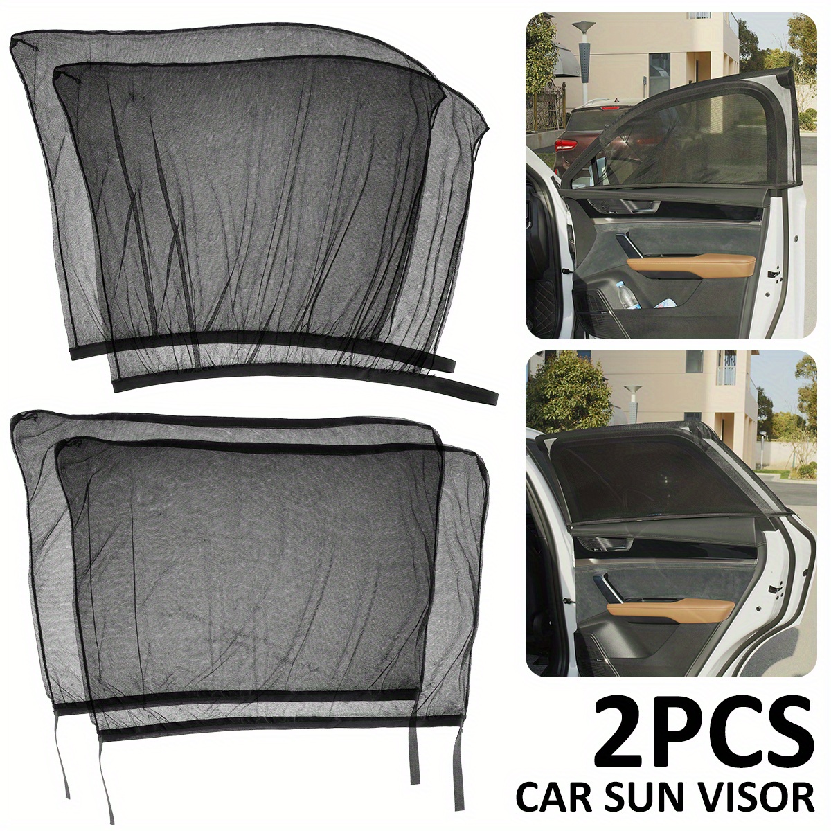 Pare-soleil de fenêtre pour la voiture Arrière magnétique pare-soleil  rideau Perspective maille couverture de Protection solaire