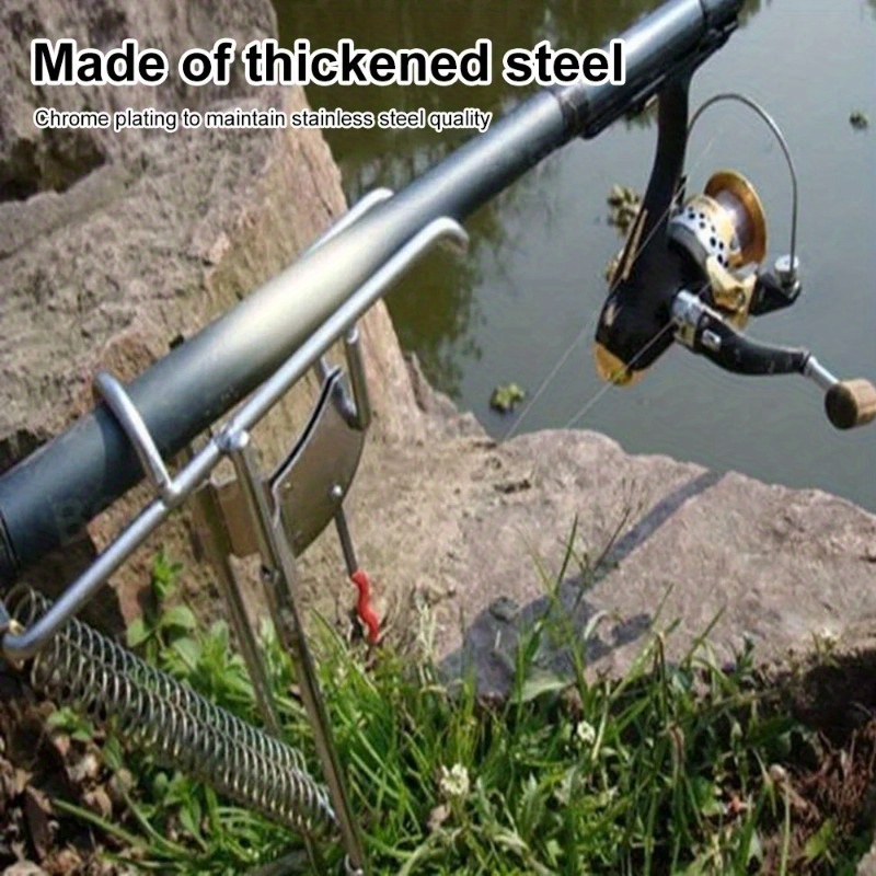 Stainless Steel Fishing Rod Holder- Automatic Spring Fishing Rod