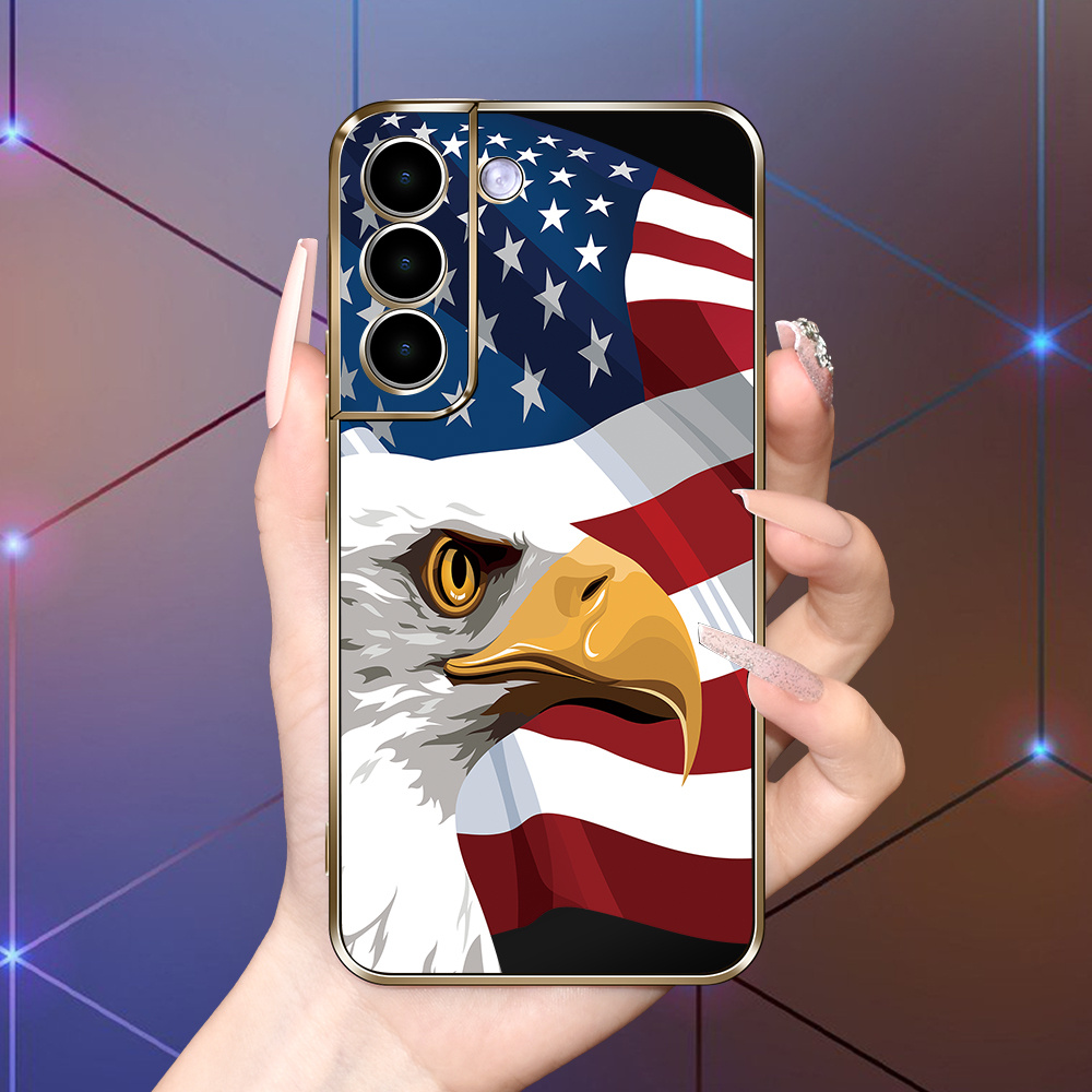 

Creative Eagle Flag Pattern High-end Texture Personality Simple Men And Women - Phone Case Suitable For S23ultra/s23/s22/s21fe New A13/a53/a52/a51/s10/s20/a23/a33/a54/a14/a34/a24