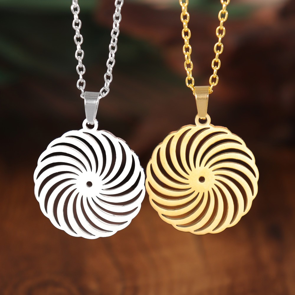 Round Spiral Necklace