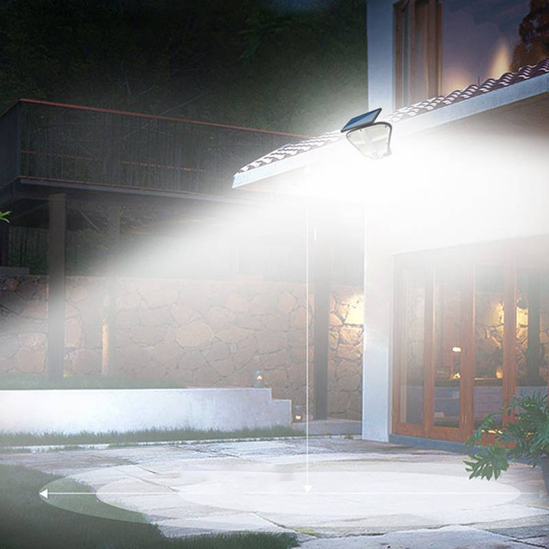 1pc 160led solar light simulated flame light 3 modes motion sensing security lights ip65 waterproof wall lights solar powered bright for backyard garden fence patio front door details 4