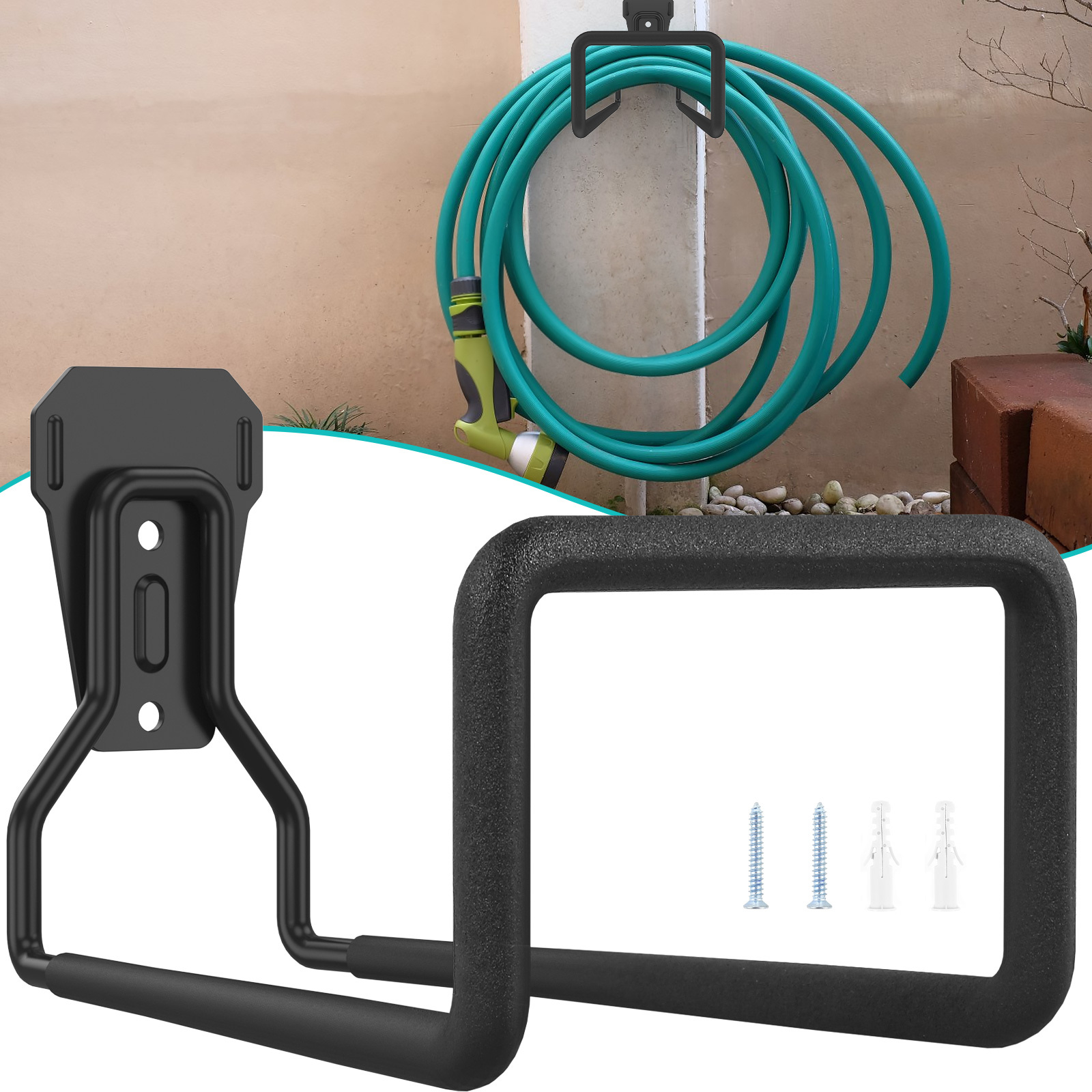 Garden Hose Holder Wall Mounted Heavy Duty Water Hose Hanger - Temu