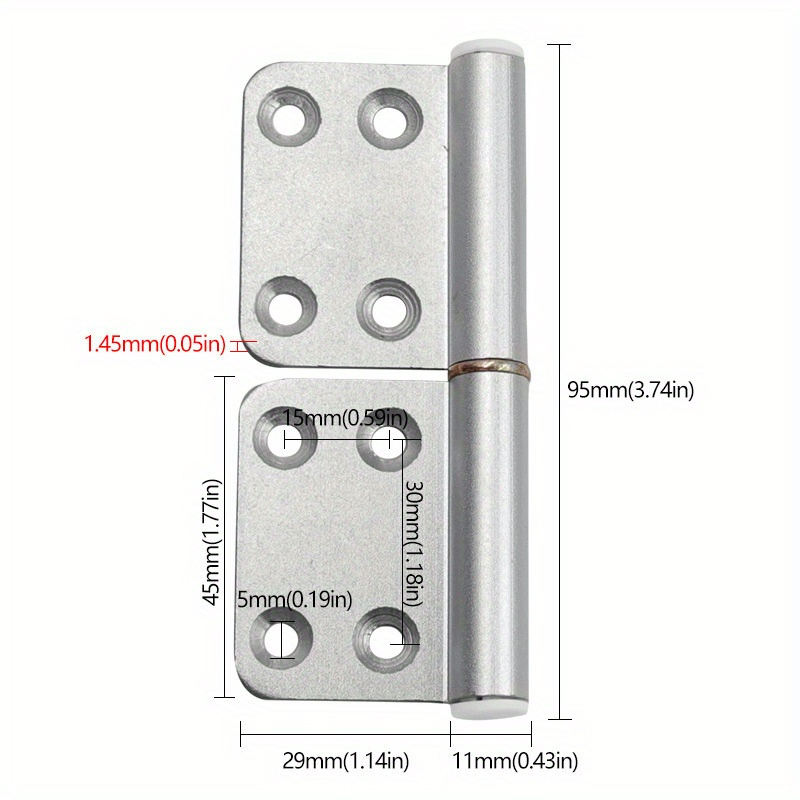 Bisagra abatible para puertas