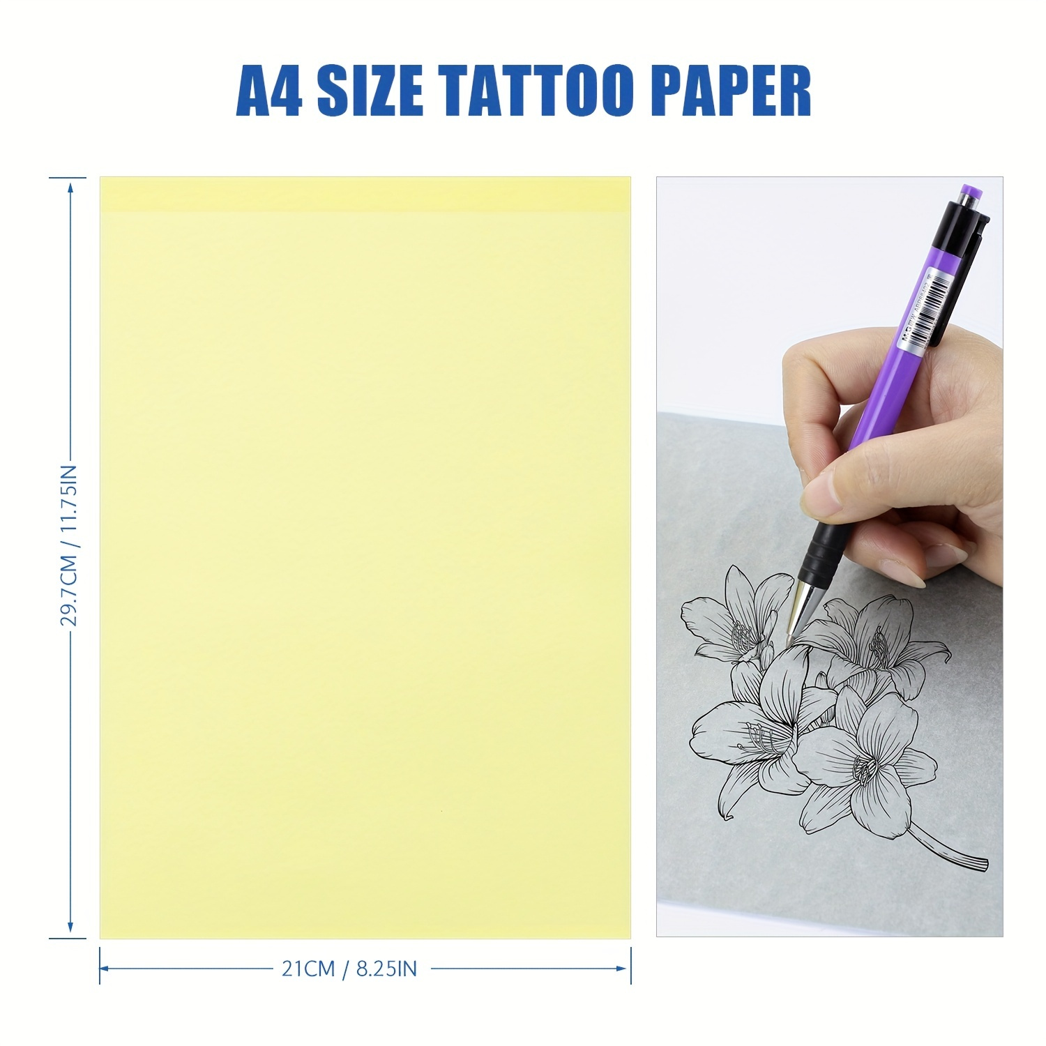 Tattoo Transfer Paper: A4 sized Stencil Transfer Paper - Temu