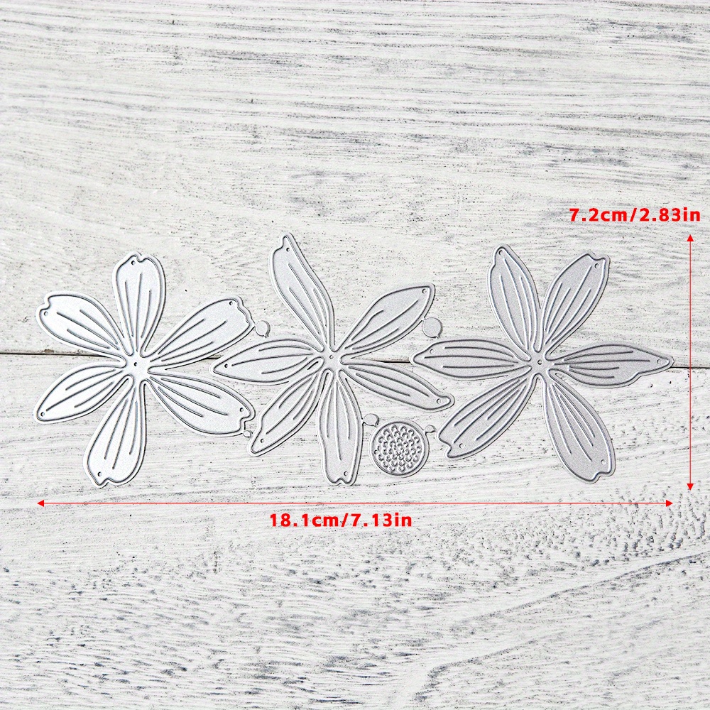 Image of Mangocraft With Petals And Metal Cutting Dies Scrapbooking Embossed Additions Cut Dies Paper Card Decoration Photo Gift
