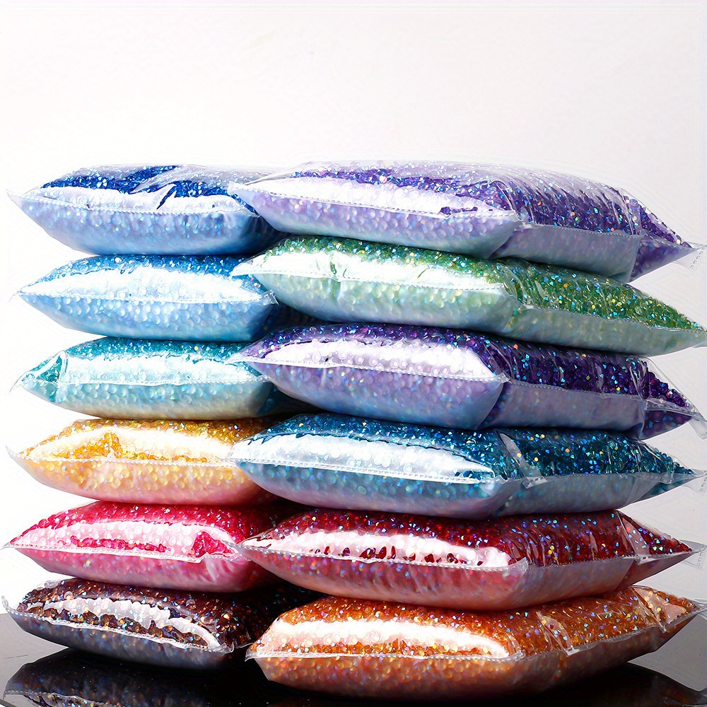10g pack   3 4 5 6mm mixed pack flat bottomed drills ab colored drills phone case nail art studs additions