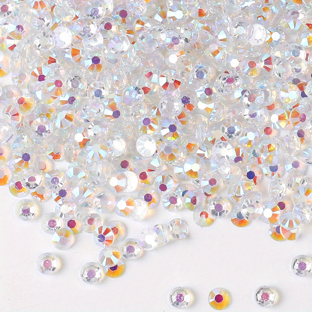 Temu – TEMU 10g/pack /3/4/5/6mm Mixed Pack Flat-bottomed Drills Ab Colored Drills Phone Case Nail Art Studs Additions