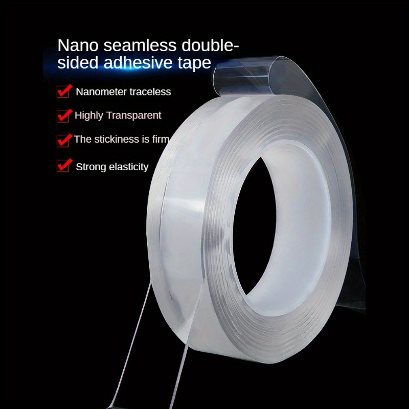 2pcs Double Sided Tape Heavy Duty , Clear Double Sided Wall Tape For Home,  Office, Car, Outdoor Use