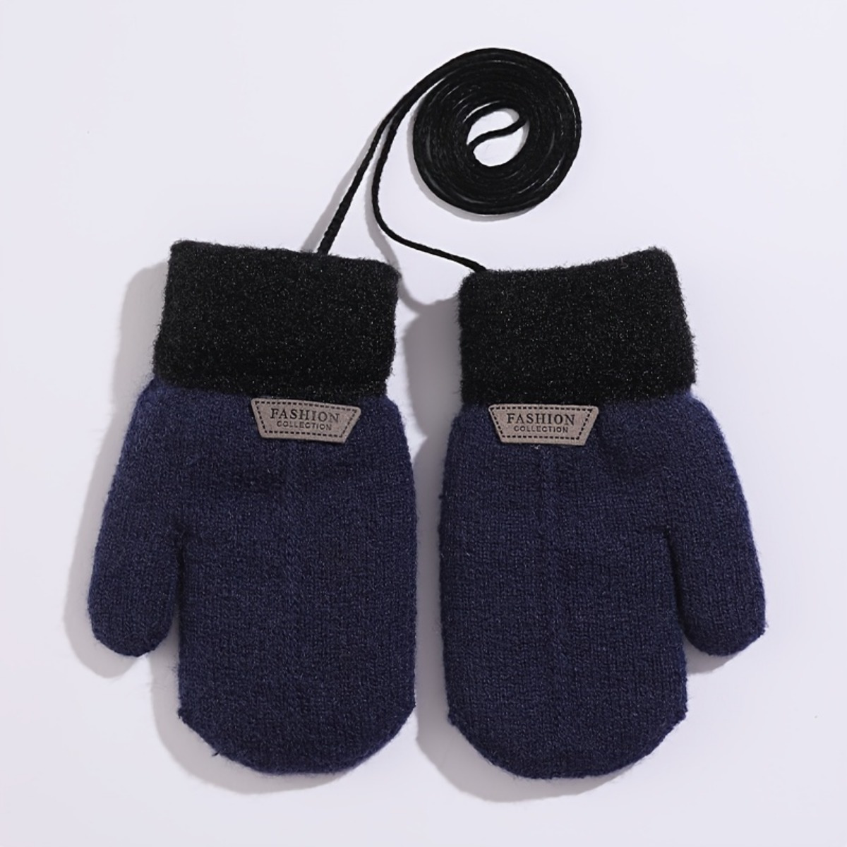 Winter Thick Knitted Mittens for 1-3 Years Old Kids