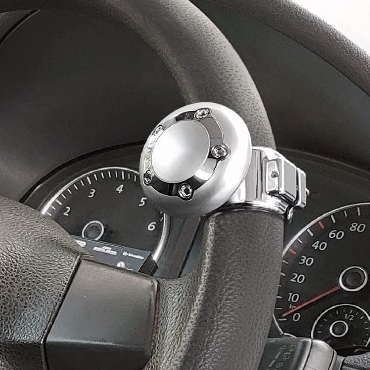 Steering Wheel Suicide Knob Handle for Car Truck Lorry Black
