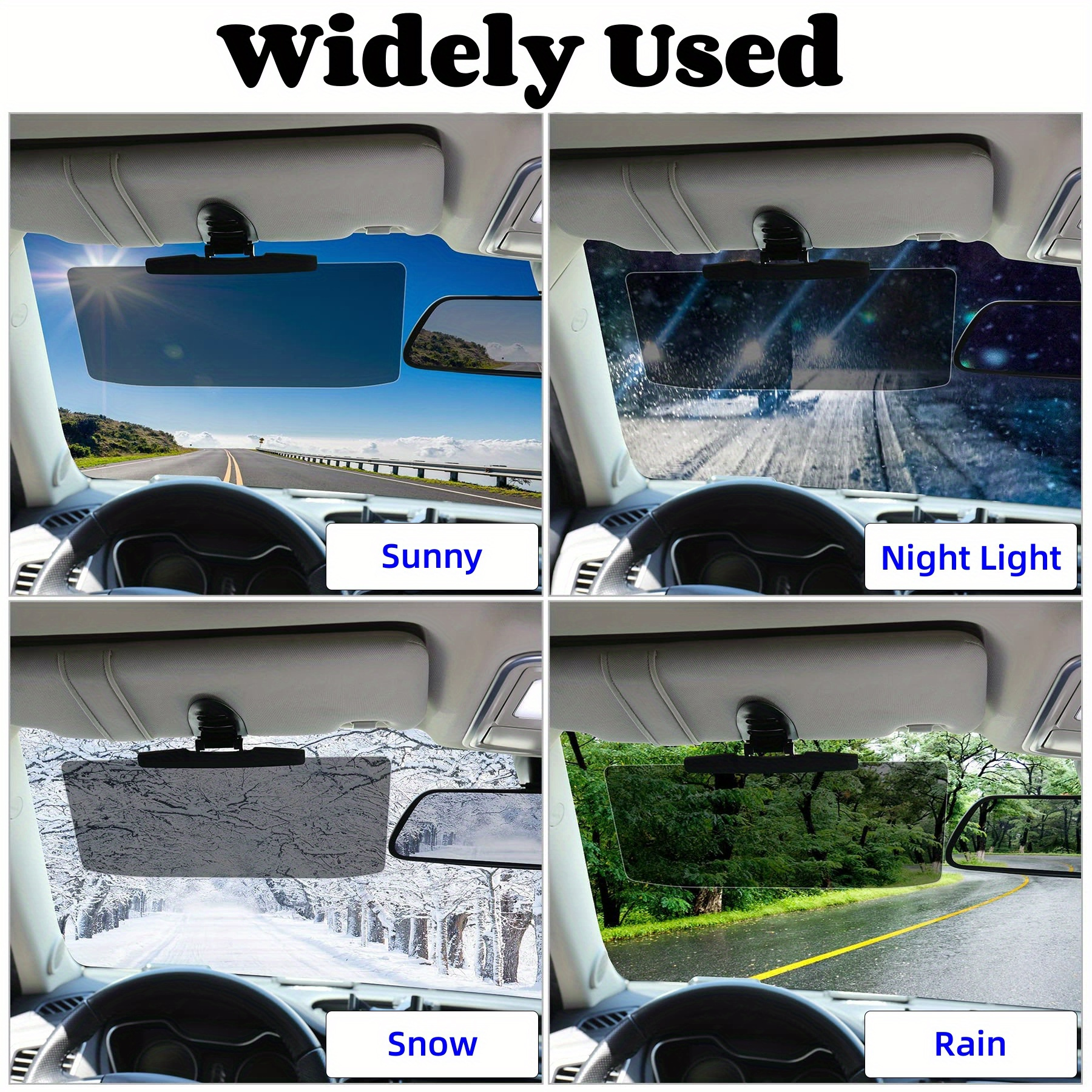 Sonnenblende für Auto, Anti Glare Universal Sonnenschutz Extender schützt  vor Sonnenblendung, Schneeblindheit, UV-Strahlen