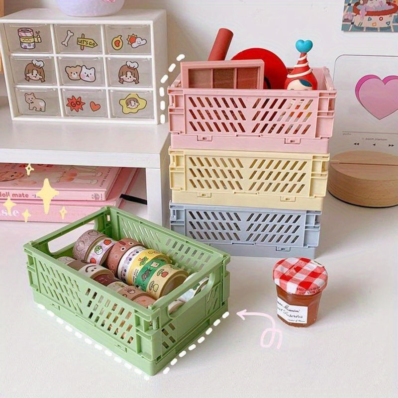 Collapsible and Stackable Storage Crate, Craft Organiser Box, Fun Storage  Boxes, Multi-use Boxes - Rumi Living