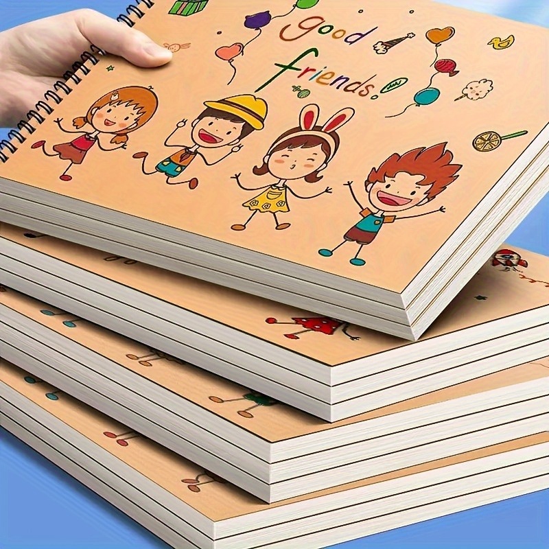 

1pc Drawing Book, A4 Sketchbook, Mark Book Drawing Paper For Class Art 8.26*11 Inch Pattern Is Random Good Friend
