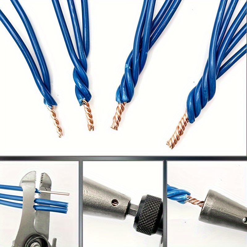 Quickly Wire Twister 1.5-6 Square 2-6 Wire Twist Wire Cable 6mm Hexagonal  Handle Electrical Cable Twister For Power Drill Driver