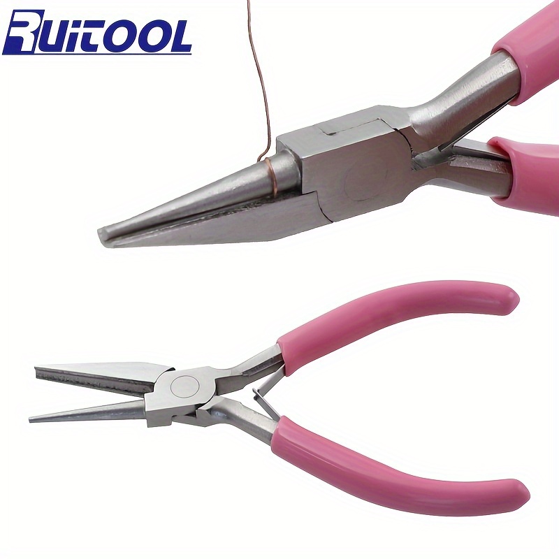 Jewelry Pliers Tool Kit With Needle Round Wire Cutter And - Temu