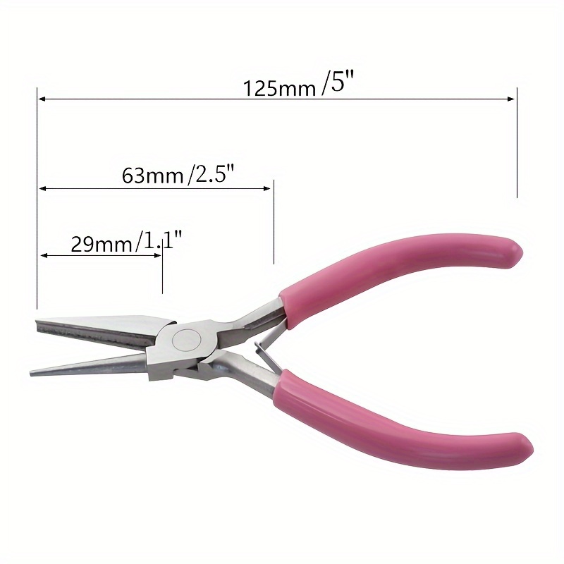 Nylon Jaw Pliers Carbon Steel Nose Plier For Jewelry Bending Beading Pliers  Polishing Handmade Jewelry Making Craft Tools