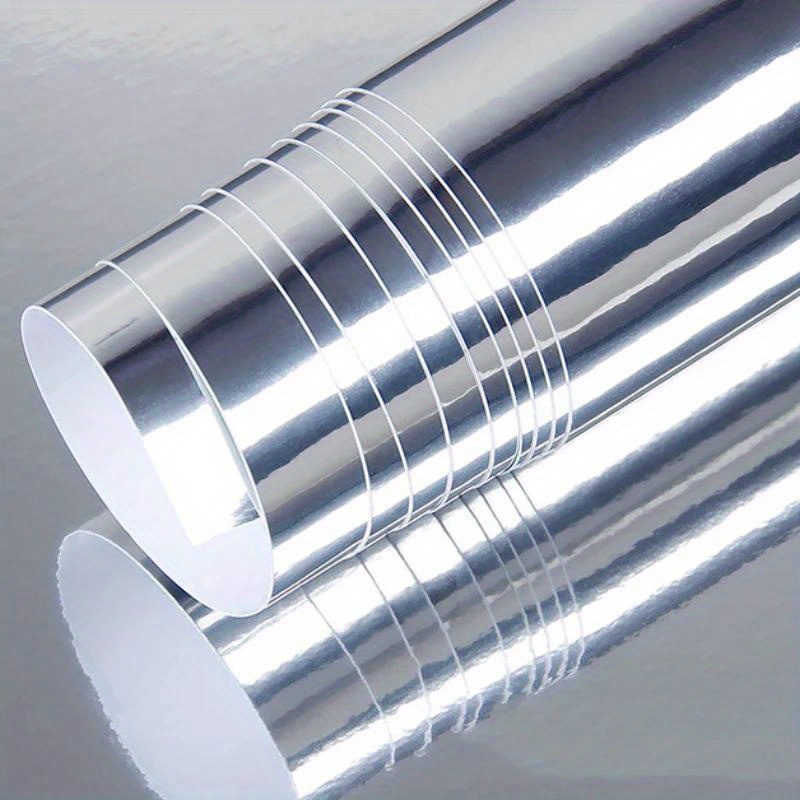 20x152cm Self Adhesive Silver Chrome Mirror Vinyl Wrap Film Car