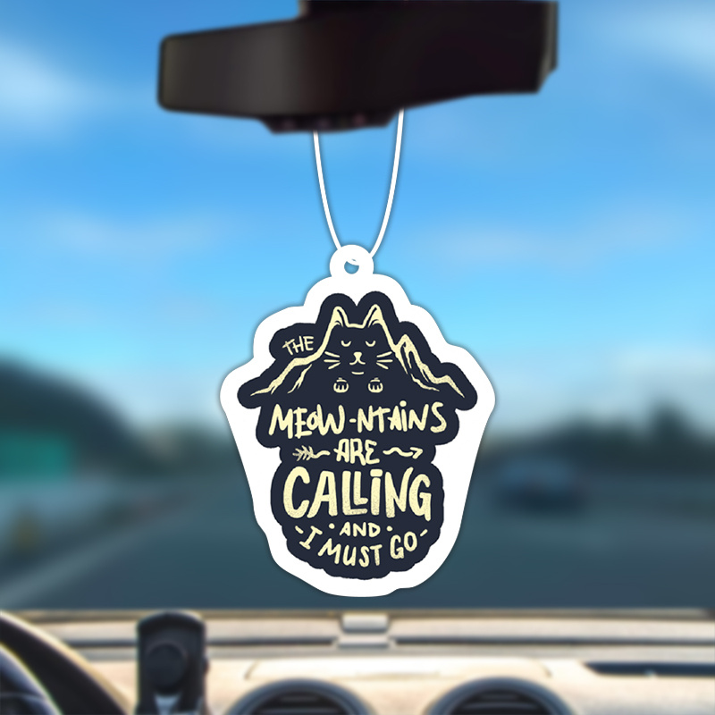 Meow ntains Calling Must Go Cat Arrow Funny Car Aromatherapy Temu Canada