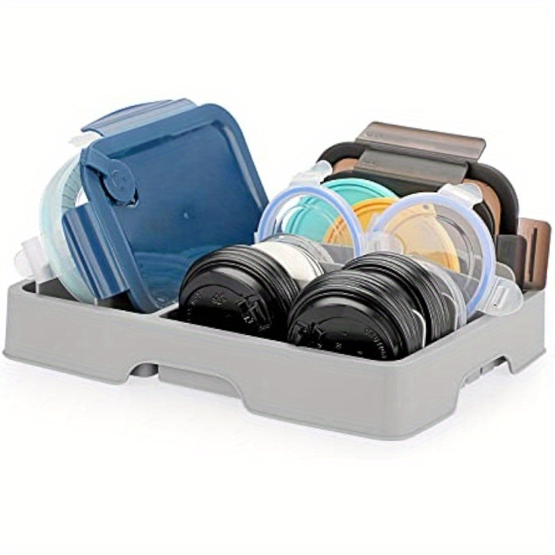 1pc Container Lid organizer, Extendable Food Container, Lid Organizer,  Adjustable Plastic Lid Storage For Cabinets