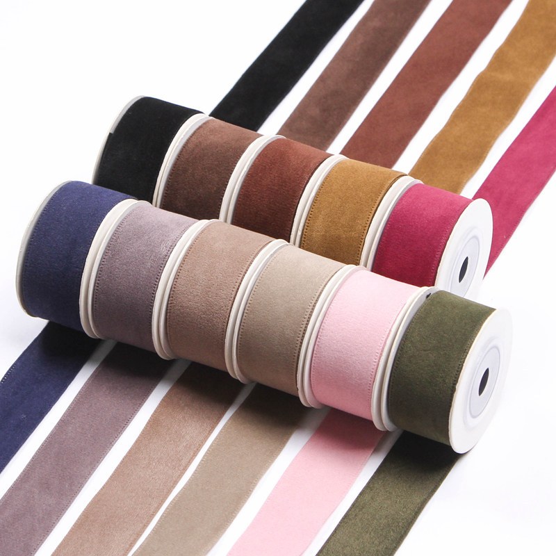 

1 Roll Velvet Ribbon Lace Craft Ribbon For Christmas Decoration, Gift Wrapping, Jewelry Diy