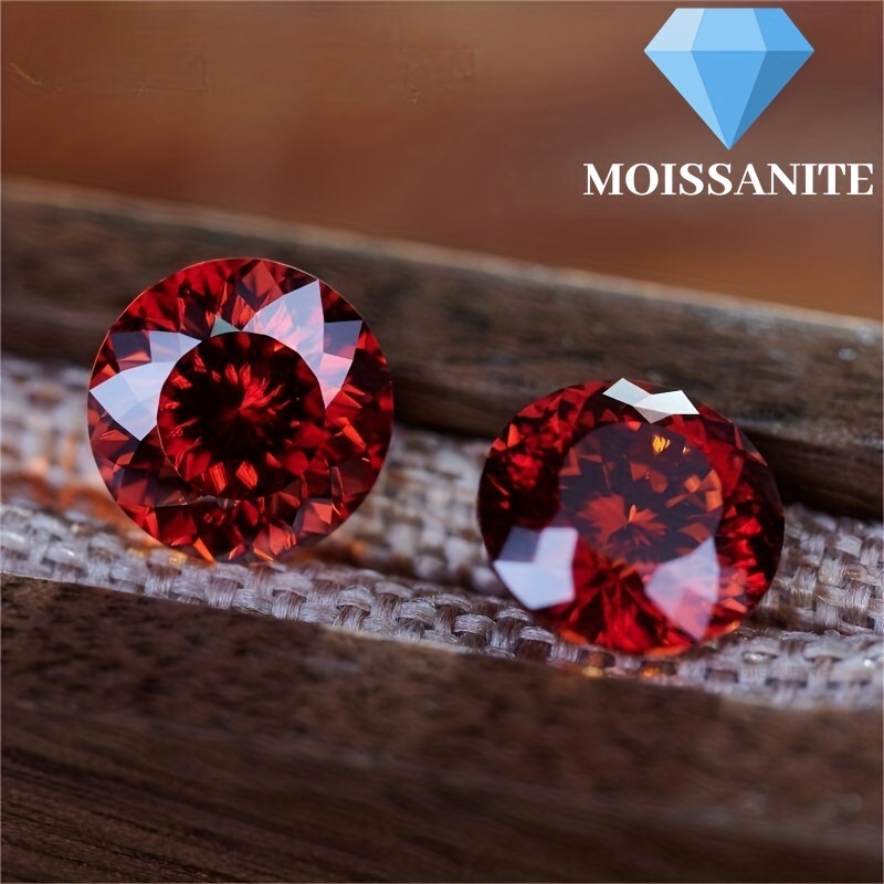 Red moissanite outlet