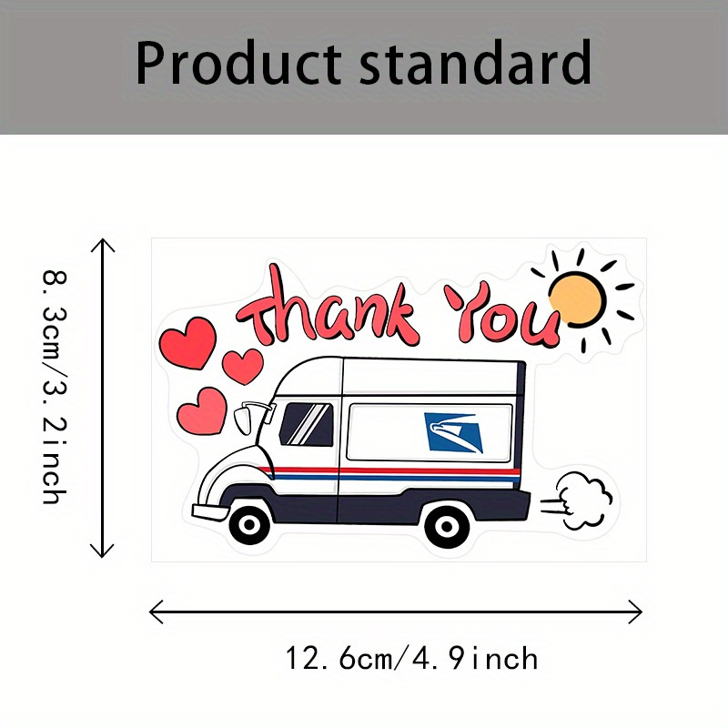 TEMU 1pc Mail Carrier Appreciation Decal, Durable Plastic Sticker For Motorcycle & Atv, Outdoor-grade Adhesive, Weather-resistant, Easy To Apply, Vehicle Decal | Design | Highquality Print