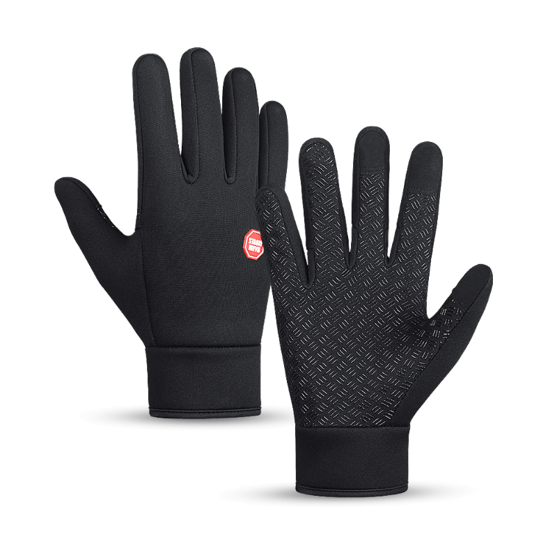 Winter Waterproof Men's Gloves Windproof Cycling Sports - Temu Canada