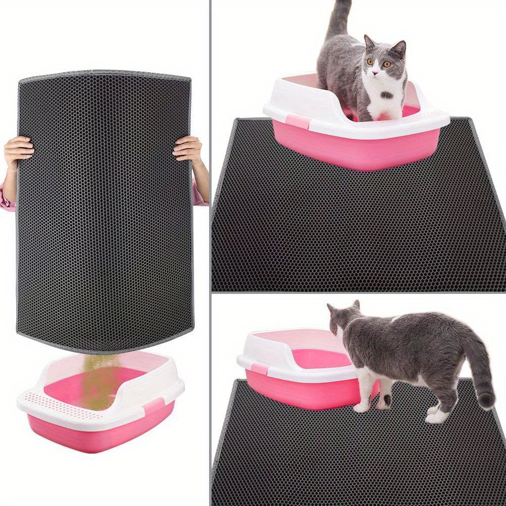 Cat Litter Mat Cat Litter Trapping Mat, Urine And Water Proof Cat Litter  Trapping Tray Litter Box Mat, Pet Cleaning Supplies - Temu