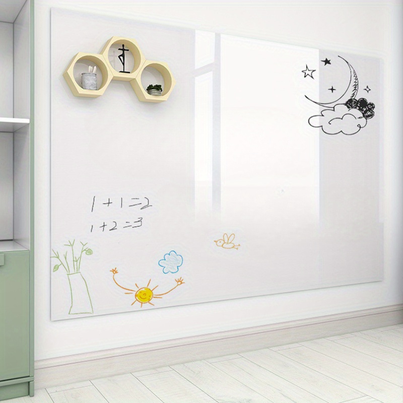 Static Whiteboard Wall Sticker, Removable Without Damaging Walls