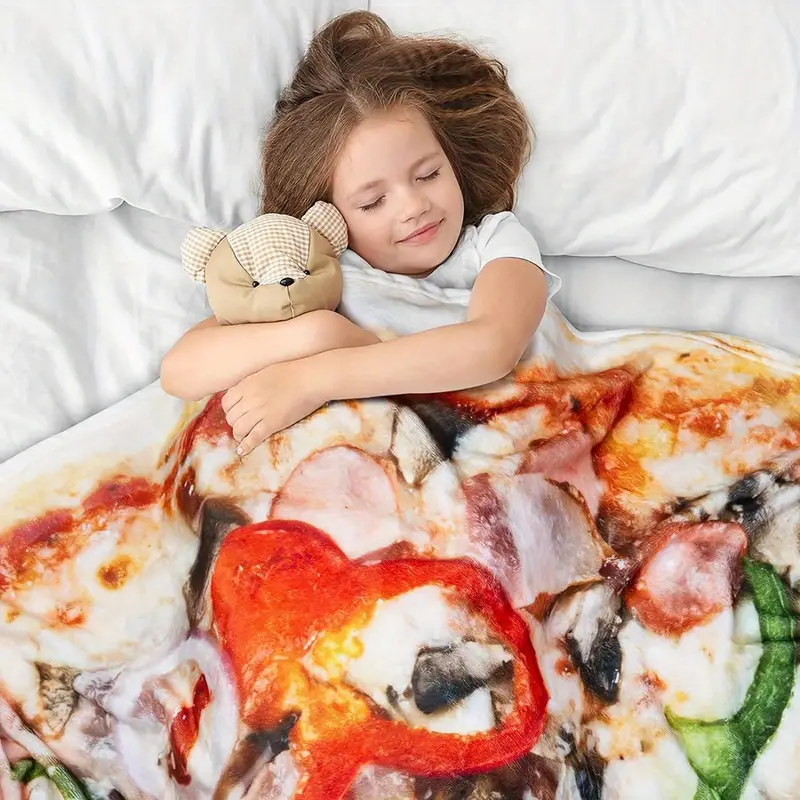 Colorful Stars Fun Pizza Blanket For Kids Boys And Girls - Temu