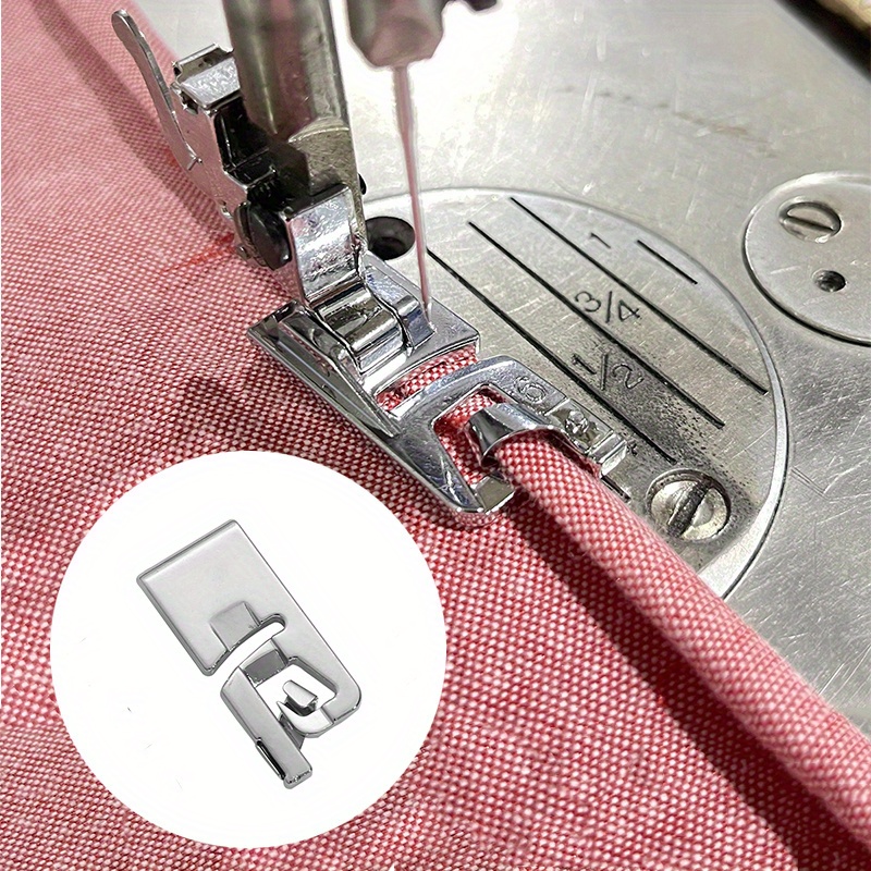  6Pcs Sewing Rolled Hemmer Foot, 3mm-8mm Wide Narrow Rolled Hem  Sewing Machine Presser Foot Kit, Seam Guide for Sewing Machine