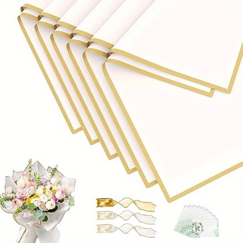 Flower Wrapping Paper Flower Bouquet Wrapping Paper Sheets - Temu
